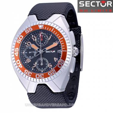 1a Angebot: Chronograph Aluminium Ziffernblatt schwarz von Sector (*SC*HU*) - Bild vergr��ern 