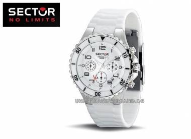 Herrenuhr Chronograph sportlich Edelstahl Ziffernblatt weiss von Sector (*SC*HU*) - Bild vergr��ern 