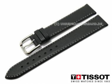 Original Ersatzband XL TISSOT PR 50 18mm Leder schwarz - Bild vergr��ern 