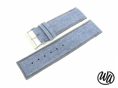 Uhrenarmband 30mm blau Jeans abgen�ht - Bild vergr��ern 