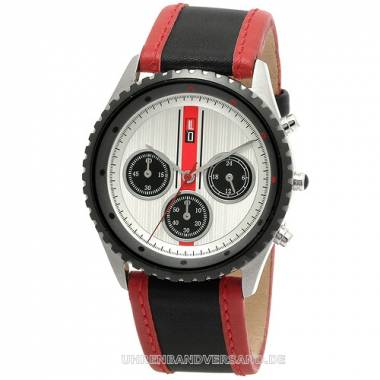 1a Angebot: Sportiver Chronograph Edelstahl Ziffernblatt mehrfarbig von D.Factory (*DF*HU*) - Bild vergr��ern 