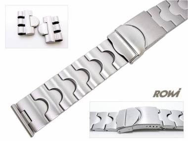 Uhrenarmband 19/22mm Edelstahl matt sportlich inkl. Spezialansto� f�r Swatch - Bild vergr��ern 