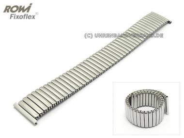 Uhrenarmband Fixoflex S Zugband Edelstahl poliert 22mm elegant ROWI - Bild vergr��ern 