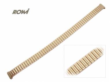 Uhrenarmband Fixoflex S Zugband Teleskop-Ansto� 08-10mm Edelstahl gold ROWI modisches Design - Bild vergr��ern 