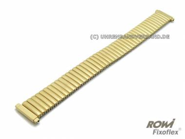 Uhrenarmband Fixoflex S Zugband Teleskop-Ansto� 14-17mm Edelstahl gold klassisches Design von ROWI - Bild vergr��ern 