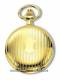 Klassische Savonette-Taschenuhr goldfarben (Hitec-IPG) Deckel fein verziert Claude Pascal (*CL*TU*)