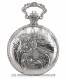 Savonette-Taschenuhr Edelstahl Antik-Look \