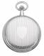 Taschenuhr Edelstahl Ziffernblatt wei� elegant von Eichm�ller (*EM*TU*)