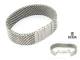Schmuck-Armband Edelstahl 20mm Milanaise poliert Butterfly-Faltschlie�e von Staib