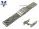 Uhrenarmband Edelstahl 20mm Milanaise SES extra schweres Geflecht poliert Faltschlie�e von Vollmer