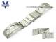 Metallarmband Edelstahl 22mm massiv SES Halbspangenband satiniert Rallye-Optik von Vollmer