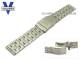 Metallarmband Edelstahl 20mm Massiv-Optik sandgestrahlt von Vollmer