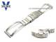 Uhrenarmband Edelstahl 18mm Halbspangenband geb�rstete Faltschlie�e mit Bandverl�ngerung von Vollmer