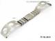 Halbspangen-Uhrenarmband Edelstahl 20mm mattiert Klappschlie�e Rallye-Optik von Vollmer