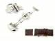 Butterfly-Faltschlie�e (RiBFS-202) 16mm elegant Edelstahl poliert mit Dr�ckern