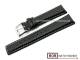 Uhrenarmband 20mm schwarz Carbon-Look wei�e Naht f�r IWC von BOB (Schlie�enansto� 18 mm)