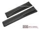 Uhrenarmband 22mm schwarz f�r Breitling Faltschlie�e helle Naht von BOB (Schlie�enansto� 18 mm)