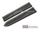 Uhrenarmband 22mm schwarz Marino Gator f�r Omega Faltschlie�e von BOB (Schlie�enansto� 18 mm)