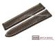 Uhrenarmband 22mm dunkelbraun Marino Gator f�r Omega Faltschlie�e von BOB (Schlie�enansto� 18 mm)