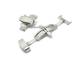 Butterfly-Faltschlie�e (BoBFS-351) 22mm Edelstahl poliert mit Dr�ckern f�r Leder-Uhrenarmb�nder