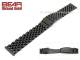 Uhrenarmband Edelstahl 20mm schwarz poliert von BEAR