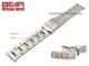 Edelstahl-Uhrband 20mm Massiv-Optik elegant teilweise poliert von BEAR