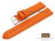 Uhrenarmband Bros 20mm orange Carbon-Look 