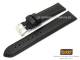 Uhrenarmband Bros 22mm schwarz Carbon-Look 