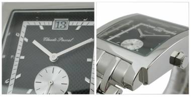 1a Angebot: Herrenuhr Edelstahl Ziffernblatt schwarz von Claude Pascal (*CL*HU*) - Bild vergr��ern 