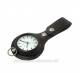 Ledertasche rund dunkelbraun zur Aufbewahrung f�r 1 Taschenuhr