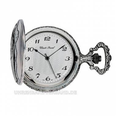 Mechanische Savonette-Taschenuhr Messing -Pferdek�pfe- Antik-Look von Claude Pascal (*CL*TU*) - Bild vergr��ern 