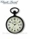 Taschenuhr Edelstahl Ziffernblatt beige von Claude Pascal (*CL*TU*)