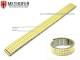 Uhrenarmband Edelstahl 12mm Zugband teilweise poliert goldfarben