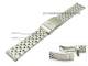 Uhrenarmband Edelstahl 20mm teilweise poliert mit Sicherheitsfaltschlie�e