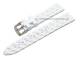 Uhrenarmband 20mm wei� Synthetik mit Struktur (Schlie�enansto� 18 mm)