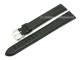 Uhrenarmband XL superlang 18mm schwarz Leder Kamelnarbung (Schlie�enansto� 16 mm)