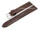 Uhrenarmband XL 16mm dunkelbraun echtes Leder Alligator-Pr�gung (Schlie�enansto� 14 mm)