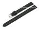 Uhrenarmband XL superlang 14mm schwarz Leder glatt (Schlie�enansto� 12 mm)