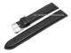 Uhrenarmband XL 22mm schwarz genarbte Oberfl�che (Schlie�enansto� 20 mm)