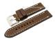 Uhrenarmband 24mm dunkelbraun Sattelleder handgen�ht (Schlie�enansto� 24 mm)