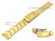 Uhrenarmband Edelstahl 18mm vergoldet fein geb�rstet, teilpoliert