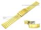 Uhrenarmband Edelstahl 18mm vergoldet fein geb�rstet