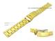 Uhrenarmband Edelstahl 14mm vergoldet geb�rstet, teilpoliert
