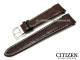 Ersatz-Uhrenarmband CITIZEN 22mm dunkelbraun Leder Alligator-Pr�gung Rundansto� f�r H500-S049628