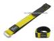 Klett-Uhrenarmband 20mm gelb Nylon (Textil) mit Metallschlaufe von CONDOR