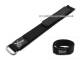 Klett-Uhrenarmband 20mm schwarz Nylon (Textil) mit Metallschlaufe von CONDOR