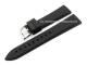 Uhrenarmband 20mm schwarz Silikon glatt von CONDOR (Schlie�enansto� 18 mm)