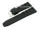 Uhrenarmband 26mm schwarz Silikon mit Struktur von CONDOR (Schlie�enansto� 22 mm)