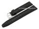Uhrenarmband XL 20mm schwarz Kalbsleder abgen�ht von CONDOR (Schlie�enansto� 18 mm)