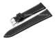 Uhrenarmband 22mm schwarz Carbon-Look wei�e Naht von CONDOR (Schlie�enansto� 18 mm)
